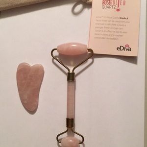 - eDiva Chi Rose Quartz roller beauty tool s…